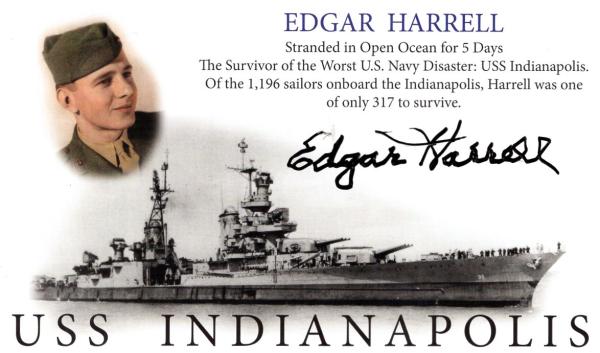 Harrell (†), Edgar - letzter Überlebender der USS Indianapolis 1945