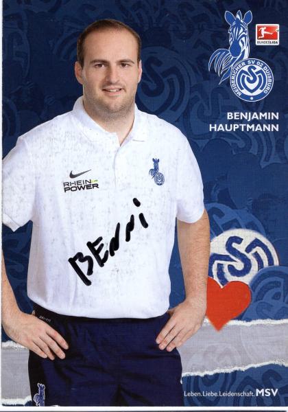 Hauptmann, Benjamin - MSV Duisburg (2012/13)