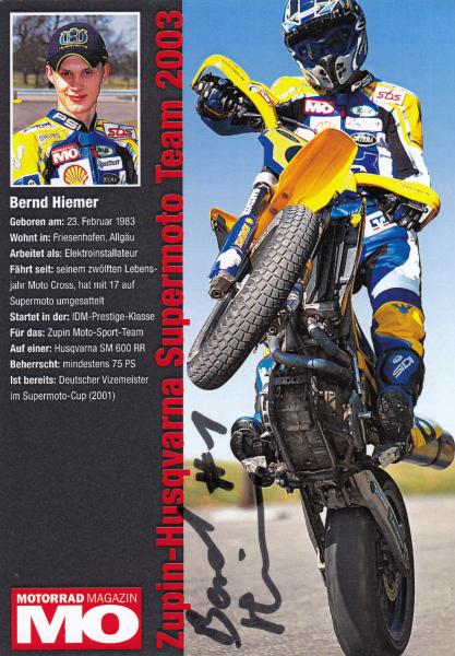 Hiemer, Bernd - Speedway