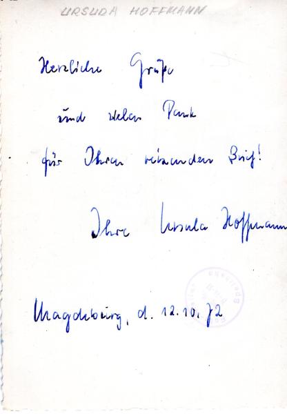 Hoffmann, Ursula