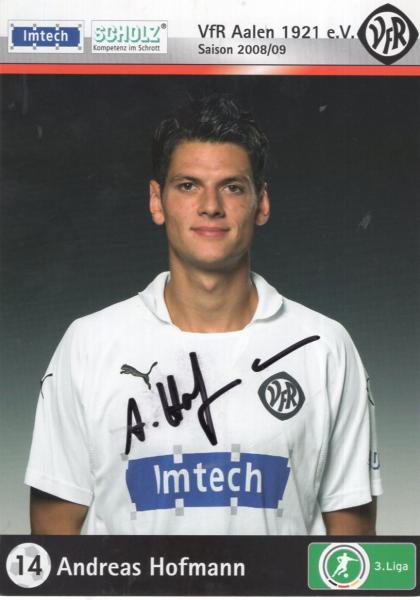 Hofmann, Andreas - VFR Aalen (2008/09)