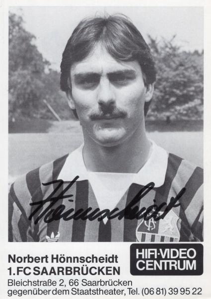 Hönnscheidt, Norbert - 1.FC Saarbrücken (1983/84)