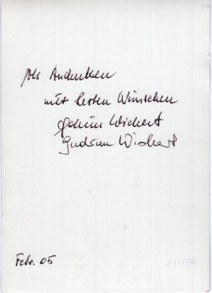 Wichert (†), Gudrun & Achim - Opernsänger