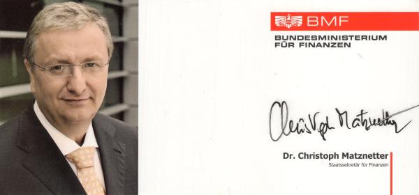 Matznetter, Dr. Christoph - ehem. Staatssekretär von Österreich