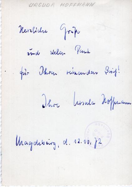 Hoffmann, Ursula