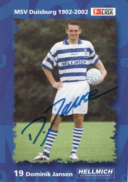 Jansen, Dominik - MSV Duisburg (2002/03)