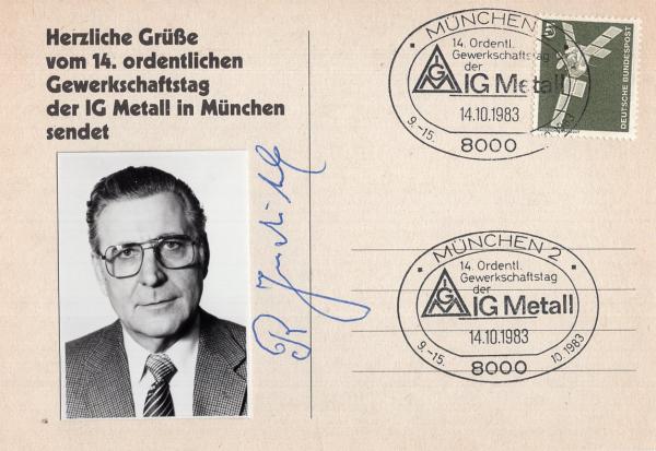 Judith, Rudolf - Vorsitzender IG Metall 1983