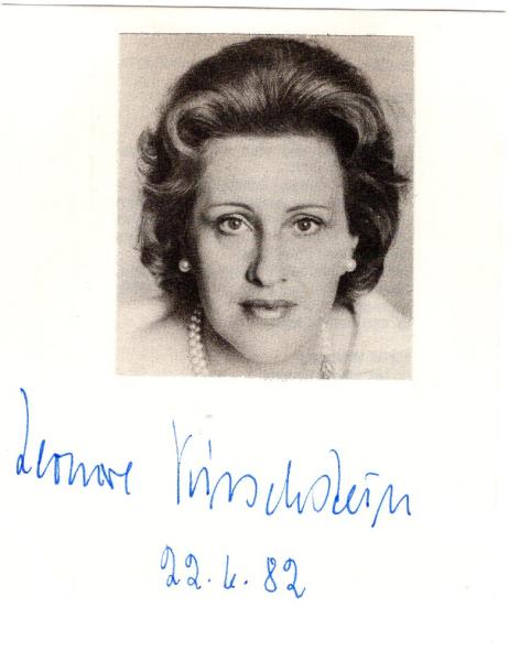 Kirschstein (†), Leonore - Opernsängerin