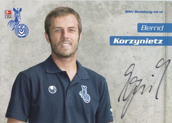 Korzynietz, Bernd - MSV Duisburg (2009/10)