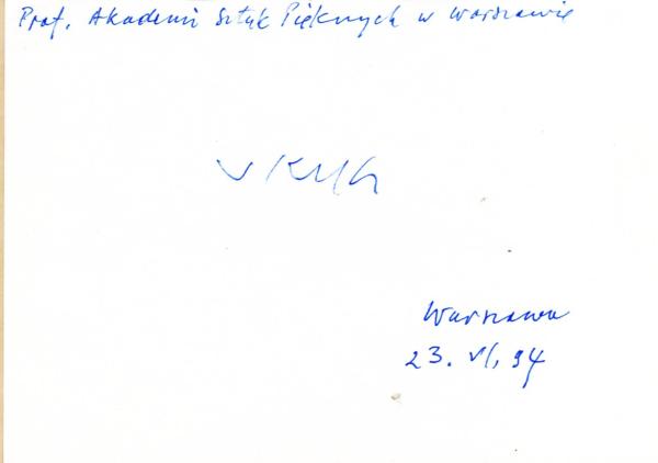 Kucz (†), Jan - polnischer Bildhauer