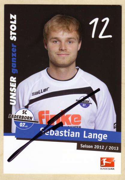 Lange, Sebastian - SC Paderborn (2012/13)