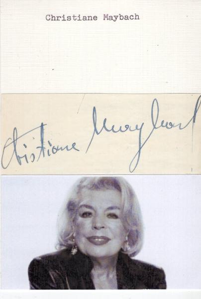 Maybach (†), Christiane