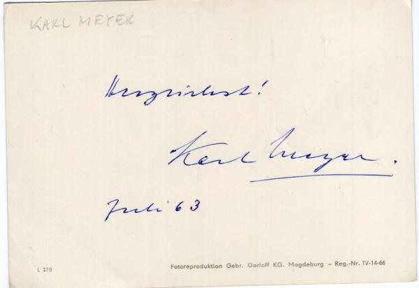 Meyer, Karl