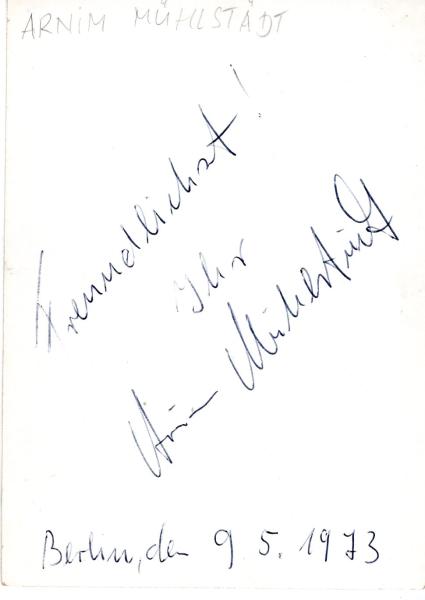Mühlstädt (†), Arnim
