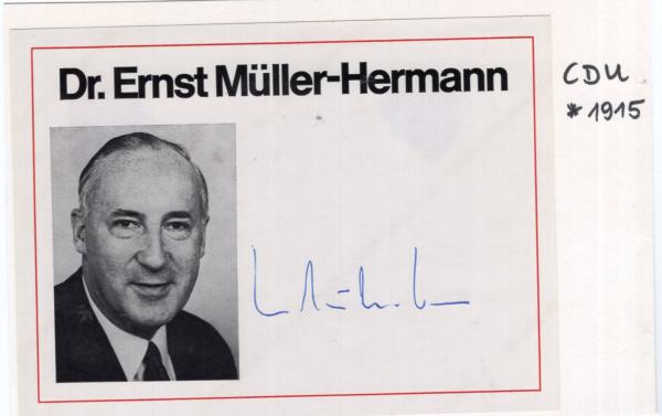 Müller-Hermann (†), Dr. Ernst