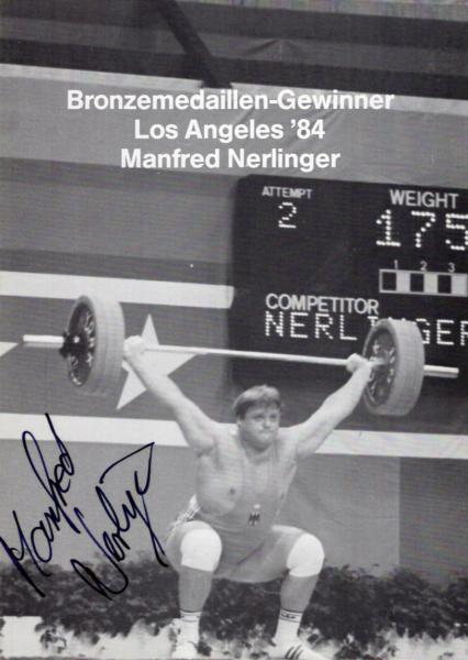 Nerlinger, Manfred - Gewichtheben - Olympia Bronze 1984
