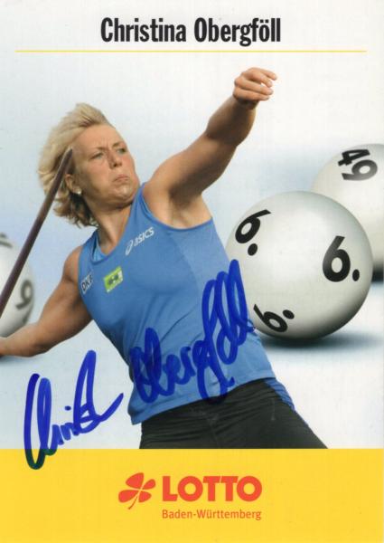 Obergföll, Christina - Weltmeisterin 2013 im Speerwerfen