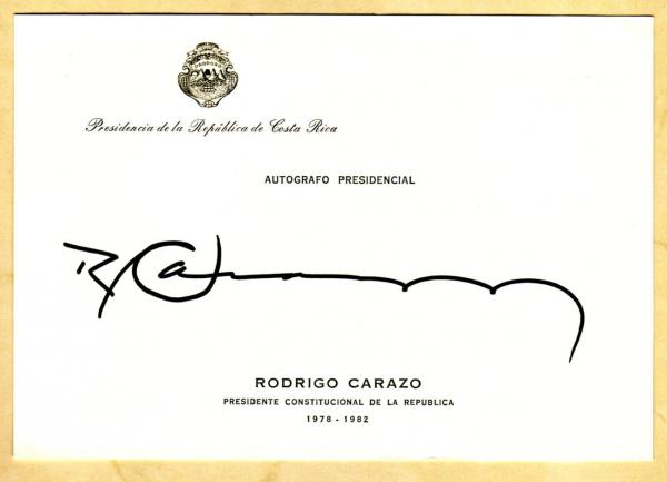 Odio+ (1926-2009), Rodrigo Carazo - ehem. Präsident von Costa Rica