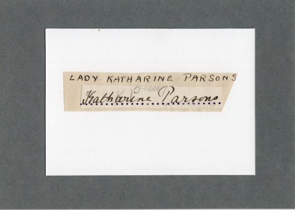 Parsons (1859-1933), Lady Katharine - Mitbegründerin der englischen "Women`s Engineering Society"