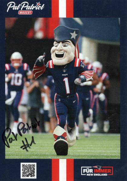 Patriot, Pat - Maskottchen New England - American Football