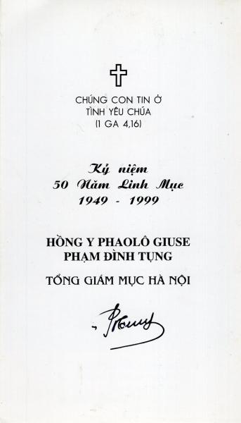 Pham Dinh Tung, Kardinal