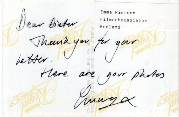 Pierson (GB), Emma