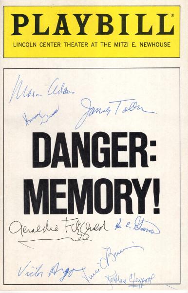 Programmheft (Playbill) - 80er Jahre -  signiert mit 8 Unterschriften