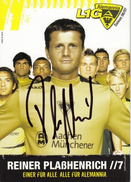 Plaßhenrich, Reiner - Alemannia Aachen (2006/07)