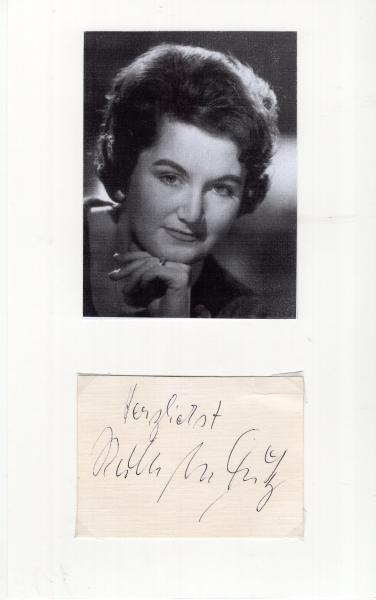 Pütz (†), Ruth-Margret - Opernsängerin