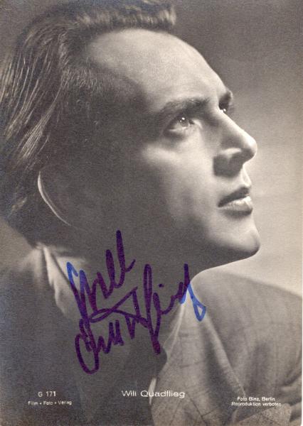 Quadflieg (†), Will