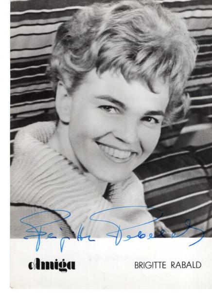 Rabald (†), Brigitte - DDR Schlagersängerin
