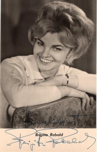 Rabald (†), Brigitte - DDR Schlagersängerin