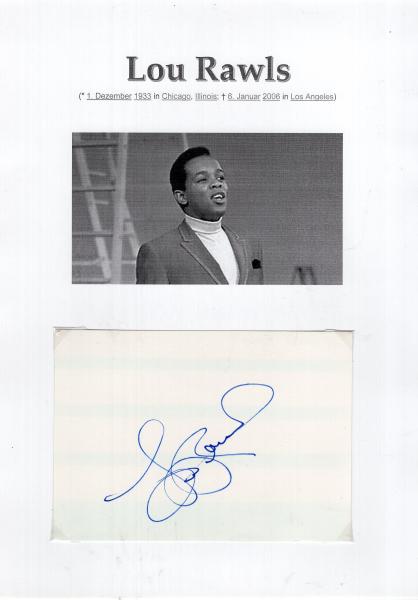 Rawls (†), Lou - US Jazzsänger