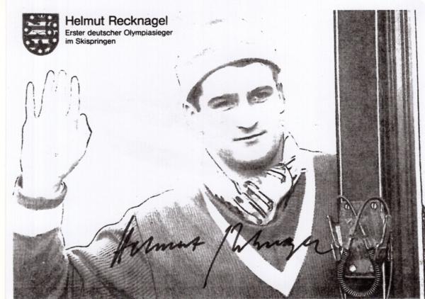 Recknagel, Helmut - erster Deutscher Olympiasieger im Skispringen