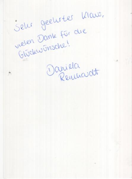 Reinhardt, Daniela - Synchronschwimmen