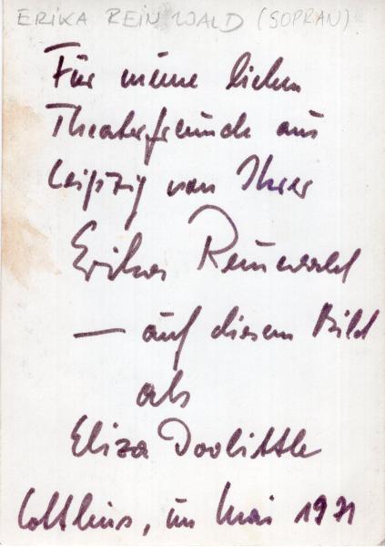 Reinwald, Erika - Sopranistin