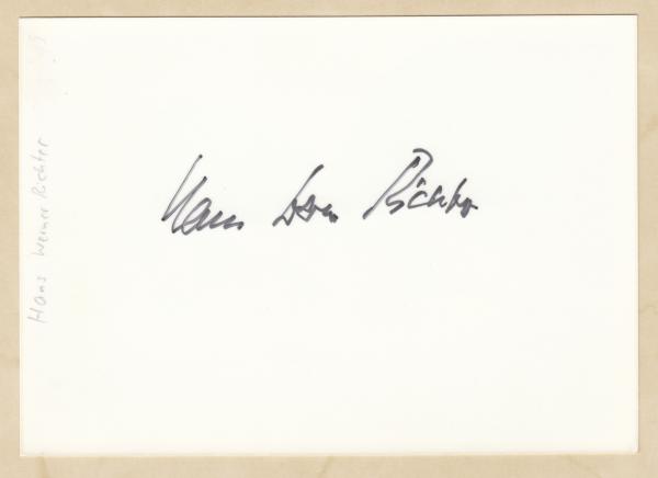 Richter (+), Hans Werner