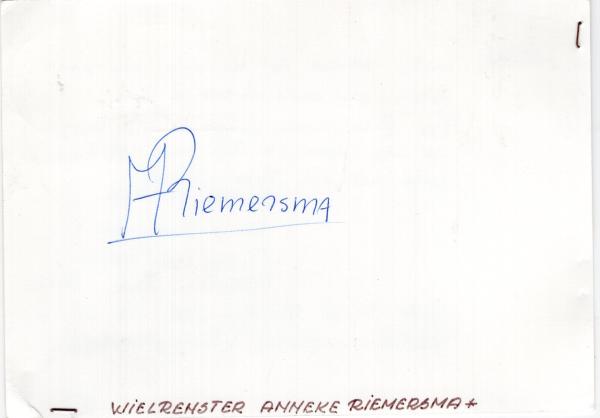 Riemersma (NL), Anne