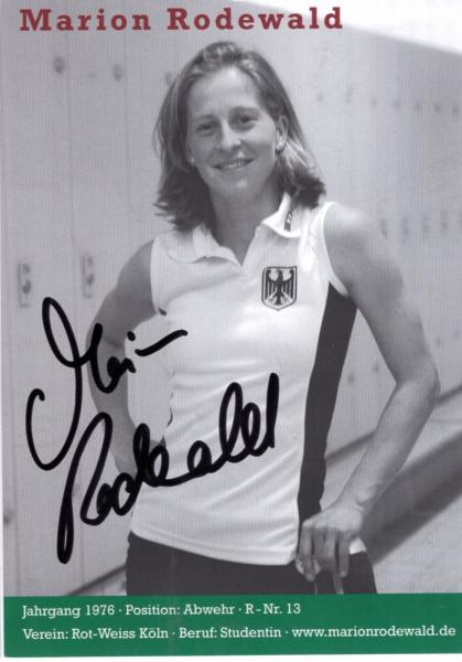 Rodewald, Marion - Nationaltrikot