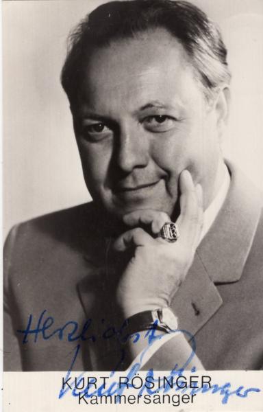 Rösinger, Kurt - DDR Kammersänger