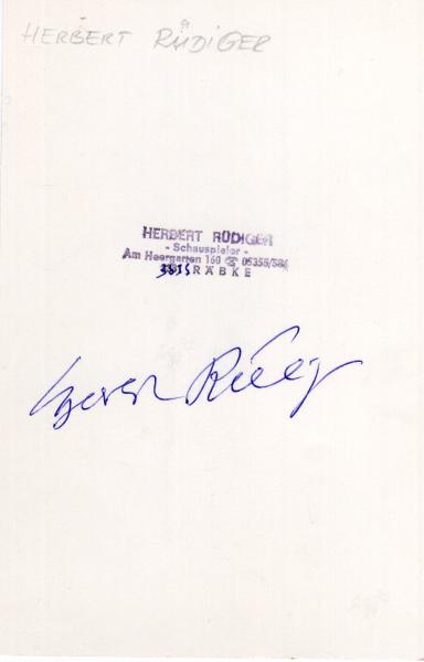 Rüdiger (†), Herbert