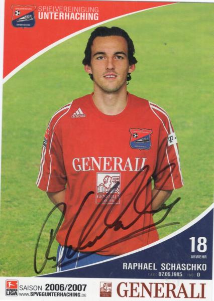 Schaschko, Raphael - SpVgg. Unterhaching (2006/07)