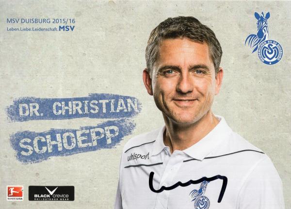 Schoepp, Dr. Christian - MSV Duisburg (2015/16)