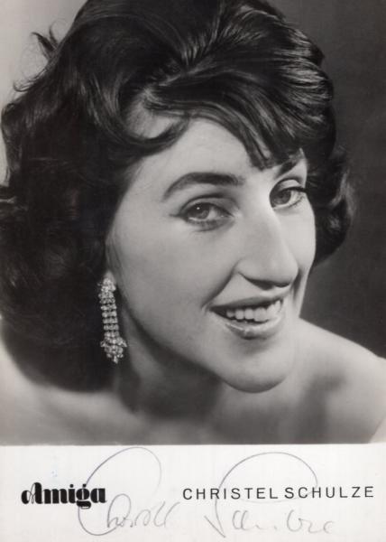 Schulze, Christel - DDR Sängerin