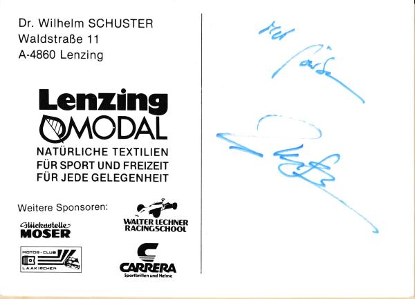 Schuster (A), Wilhelm - Formel 3