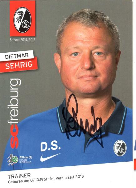 Sehrig, Dietmar - SC Freiburg (2014/15)