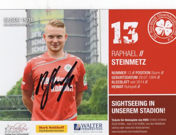 Steinmetz, Raphael - Rot-Weiß Oberhausen (2015/16)