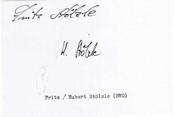 Stölzle, Fritz & Hubert