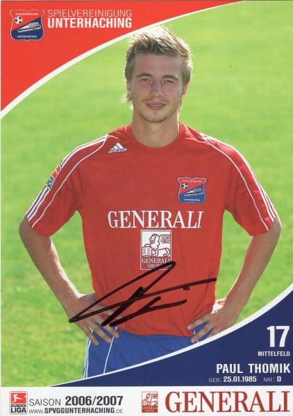 Thomik, Paul - SpVgg. Unterhaching (2006/07)