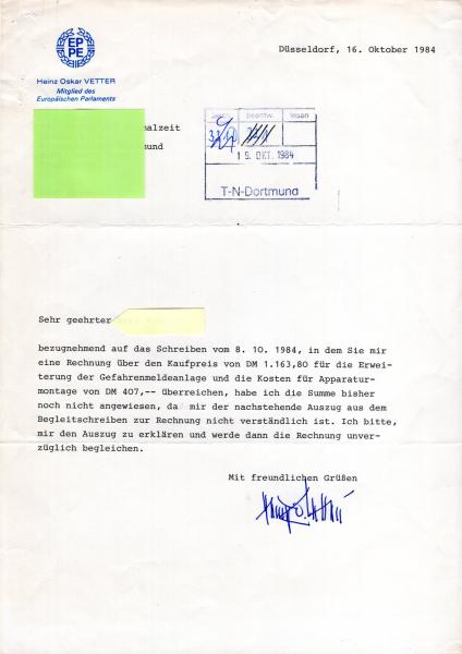 Vetter (†), Heinz Oskar